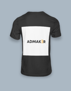 Black Admaker logo T-shirt